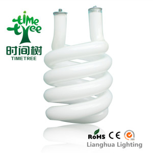 Half Spiral Hologen Energy Saving Lighting Glass Tube 9mm with The Length of 40mm (H-HS-9-1.5T-42)