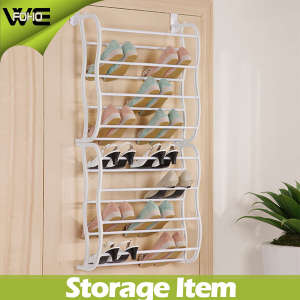 8 Layer Behind Door Plastic Storage Hanging Shoe Organizer