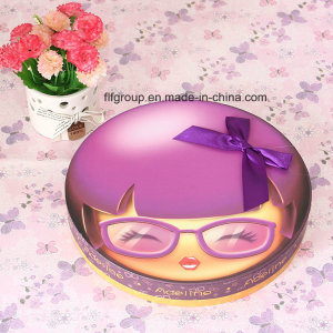 Customized Round Chocolate Box with Cute Kid Image